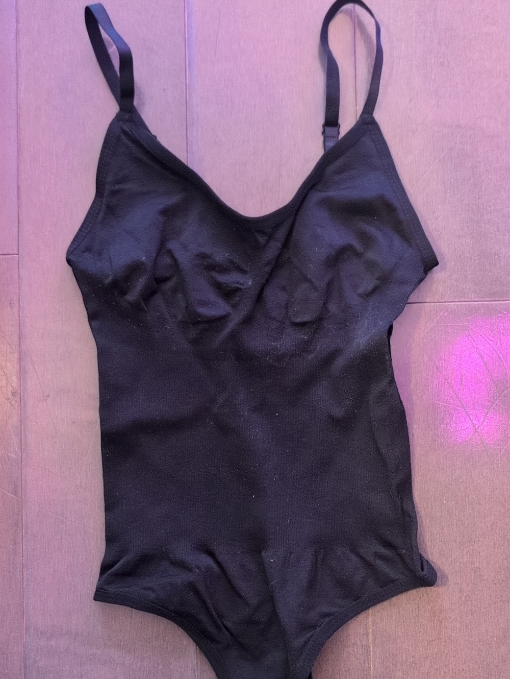CHANEL Black Stretch Bodysuit